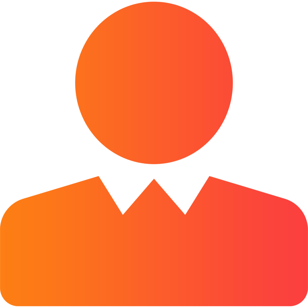 Ein Symbol in Form eines Mannes, bis zur Brust